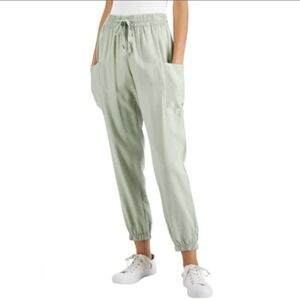 NEW Indigo Rein Light Green Elastic Waist Pull On Jogger Pants Size Medium